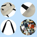 Cat Printed Shoulder Shopping Bag Casual Large Tote Handbag (40*40cm)