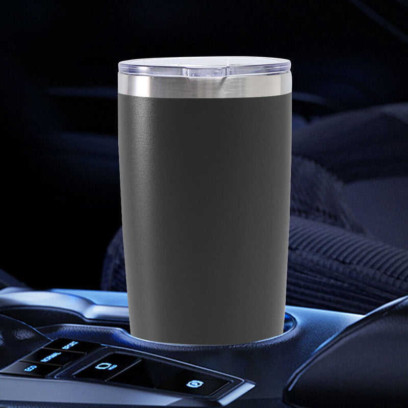 Thermal Car Mug Cup Stainless Coffee Vacuum Insulated Water Bottle (Black) Newly