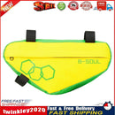 Waterproof Bike Triangle Bicycle Frame Front Tube Bags (Yellow Green) Newly