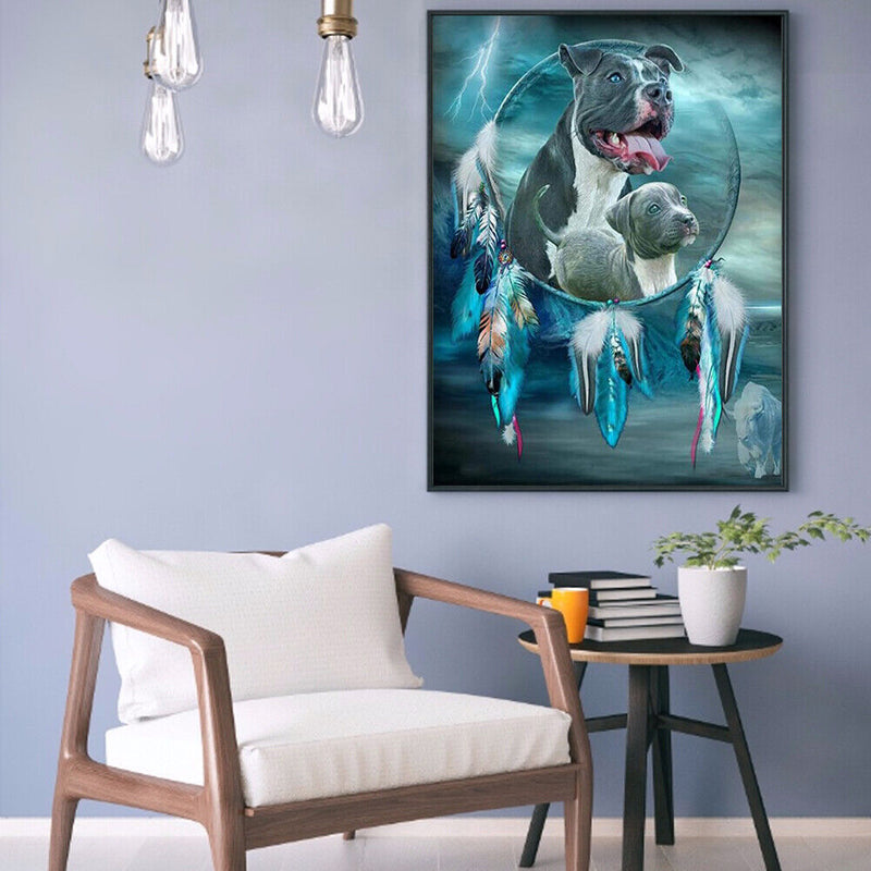 Diamond Painting Dog Kit Full Round Rhinestone Wall