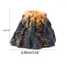 Aquarium Volcano Shape & Air Bubble Stone Oxygen Pump Fish Tank Ornament