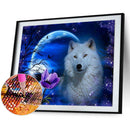 Rose and Wolf Diamond Painting Kits Full Square Drill 40x30cm (ZQF8896)