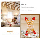 Wooden Sled Christmas Tree Hanging Ornaments Shop Window Pendant Xmas Home Decor