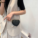 Mini Crossbody Bag Love Heart Leather Women Kids Girl Fashion Small Handbags