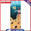 Frameless Oil Paint By Numbers DIY Flowered Skirt Girl Picture Craft for Home