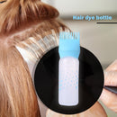 50oz Empty Hair Dye Applicator Brush Bottle Color Dispensing Comb (Blue) Newly