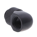 G1/4 Inner Outer Dual Thread 90 Degree Rotary Water Tube Connector(Black) Newly