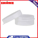 50pcs Plastic Cosmetic Sample Container 5 Grams Jars Pot Small Blank White