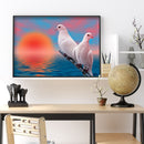 Diamond Painting 5D Full Round Drill Mosaic DIY Pigeon Kit Wall Decoration Cr