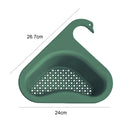 Colander Sink Strainer/Kitchen Sink Shelf/Faucet Drain Rack Holder (Green) Newly