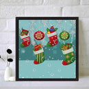 Partial Special Shape Drill Rhinestone Painting 5D DIY Christmas Socks Picture