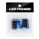 2x Rubber Fishing Reel Grip Non-Slip Protective Wheel Handle Cover (Blue)