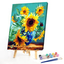 DIY Sunflower Painted On Canvas Artwork Oil Painting By Numbers Kit 40X50cm