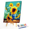 DIY Sunflower Painted On Canvas Artwork Oil Painting By Numbers Kit 40X50cm