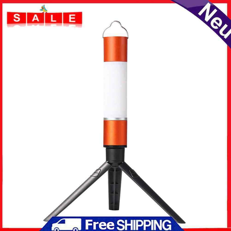 Camping LED Telescopic Flashlight with Tripod Nuts Rechargeable Torch (C)