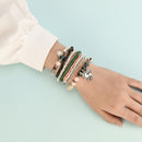 Ladies Bohemian Layered Hand Chain Multi Layers Beaded Pony Pendant Bracelet