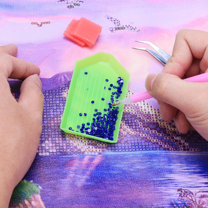 5D DIY Rhinestone Drawing Roller Pen Clay Tray Small Bags Plate Painting Tools