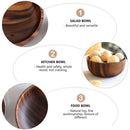 Feeding Containers Salad Bowl Chinese Rice Bowls Kids Lunch Box Wooden Bowl