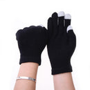 Women Men Touch Screen Soft Cotton Winter Gloves Warmer Smartphone Black