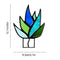 Artificial Agave Potted Plant Ornament Yard Art Home Garden Decor (TYU014D)