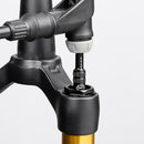 MUQZI Mountain Bike Bicycle Fork Schrader Valve Adapter Converter (Black)