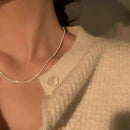 2022 Fashion Gypsophila Flash Chain Necklace Clavicle Women Jewelry Gifts~