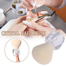 Nail Dust Cleaning Brush Crystal Handle for Manicure Blush Powder Makeup Brushe#
