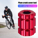 Aluminum Alloy Bicycle Crank Remove Tools Road Bike Crankset Wrench (Red)