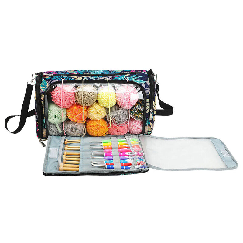 600D Oxford Cloth Yarn Storage Bag Large Capacity Knitting Tote Bag for Thr