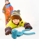 Dinosaur Snowball Maker Clip Outdoor Winter Snow Sand Mold Fun Toys (Blue)