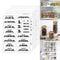 132Pcs/6 Sheets Kitchen Pantry Labels Transparent Waterproof HOT I4V9