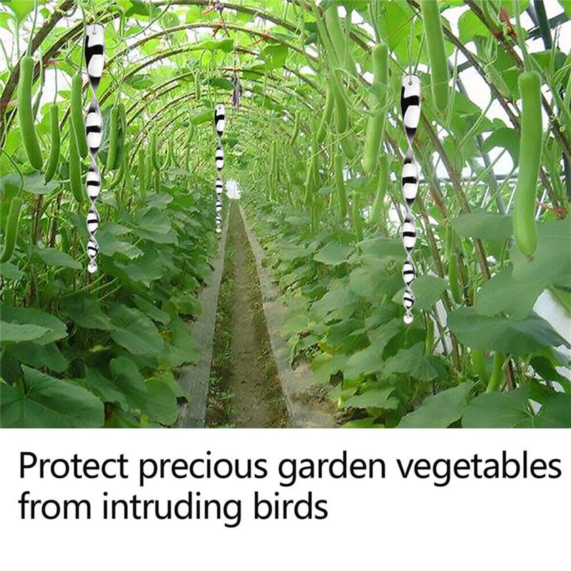 Outdoor Garden Bird Repellent Sticks Bird Repellent Spiral Reflective Scare Rods