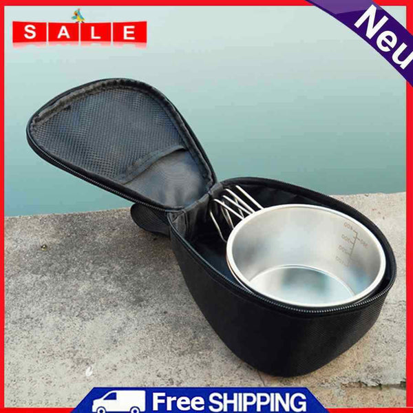 Stainless Steel Bowl Bowl Convenient for Outdoor Camping Backpack Bowl