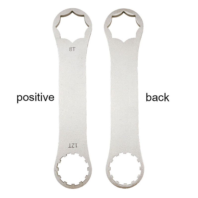 Stainless Steel Mountain Bike Front Fork Axle Wrench Bicycle Repair Tool Kits