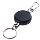 Outdoor Survival EDC Steel Wire Rope Recoil Ring Retractable Pull Key Chain
