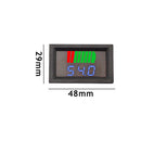 Mini LCD Digital Dual Display Voltmeter Meter Battery Capacity Indicator for