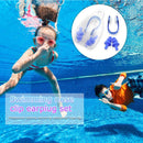 Waterproof Soft Summer Swimming Earplugs + Nose Clip Kits Swim Dive Supplies