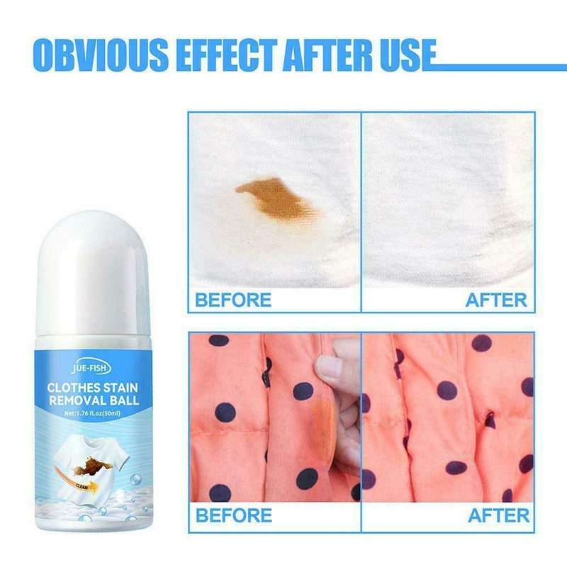 Stain Remover Roller-ball Cleaner Portable Clothes Decontamination Instant