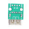 10pcs USB 2.0 Female Socket to DIP 4Pin 2.54mm Adapter for Cellphone Data C
