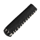 Leather Snooker Cue Tip Cover Protector Sleeve for Stick Billiard(Black)