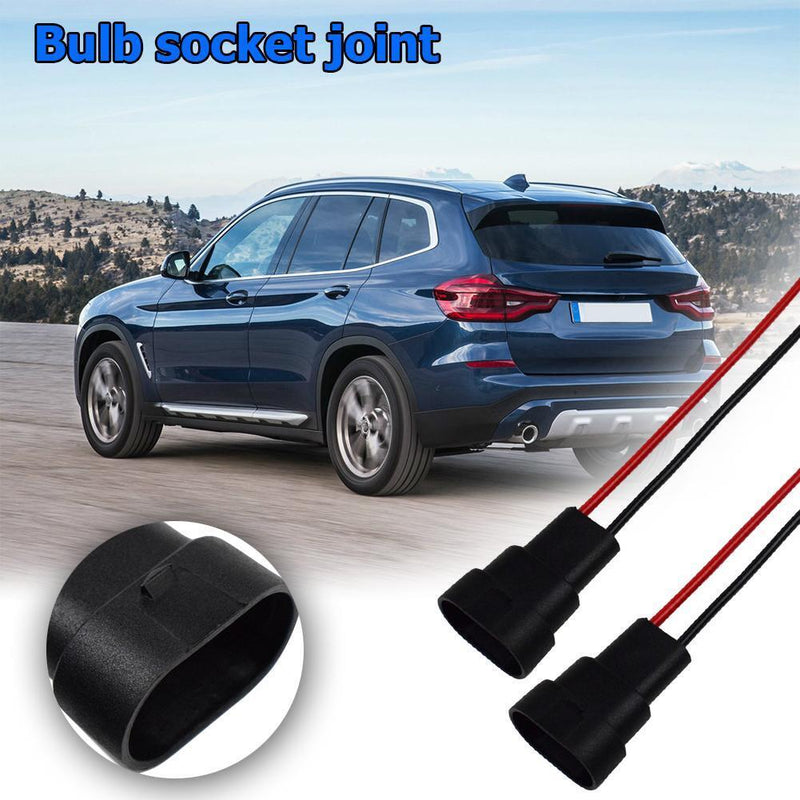 2x HB3 9006 HB4 Bulb Socket Male Adapter Connector for Headlight Fog Lamp Newly
