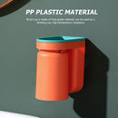 Toothbrush Holder Wall Mounted Adhesive Toothpaste Stand for Shower (Blue)