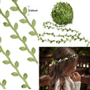 10m Imitation Willow Leaf Fabric Wreath Rattan Decoration L7X0