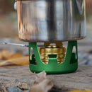 Mini Alcohol Stove Outdoor Camp Tourist Picnic Cooking Stove (Dark Green) Newly