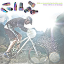 4x Holographic Presta to Schrader Bike Valve Adapters+ 4x Presta Valve Caps