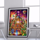 Full Drill Rhinestone Mosaic Craft DIY Fantasy Castle Diamond Painting Poster