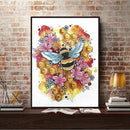 5D DIY Bee Special Shaped Diamond Painting Cross Stitch Mosaic Kits Wall Ar