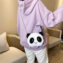 Lovely Panda Crossbody Bags Plush Girls Purse Shoulder Chain Messenger Handbags