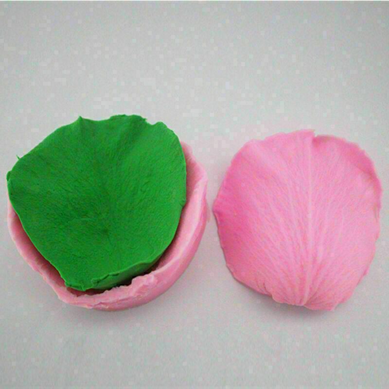 2Pcs Rose Petal Flower Fondant Cake Decorating Moulds K4N4 R7O2 UKWG E4I4