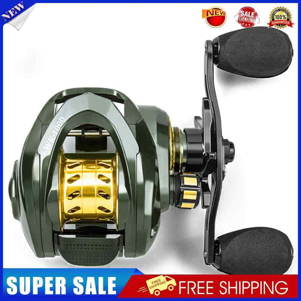 #A 7.2/1 Speed Ratio Low Profile Baitcasting Fishing Reel 13+1 Bearing Wheel Tac